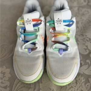 Nike Kids White Rainbow Sneakers